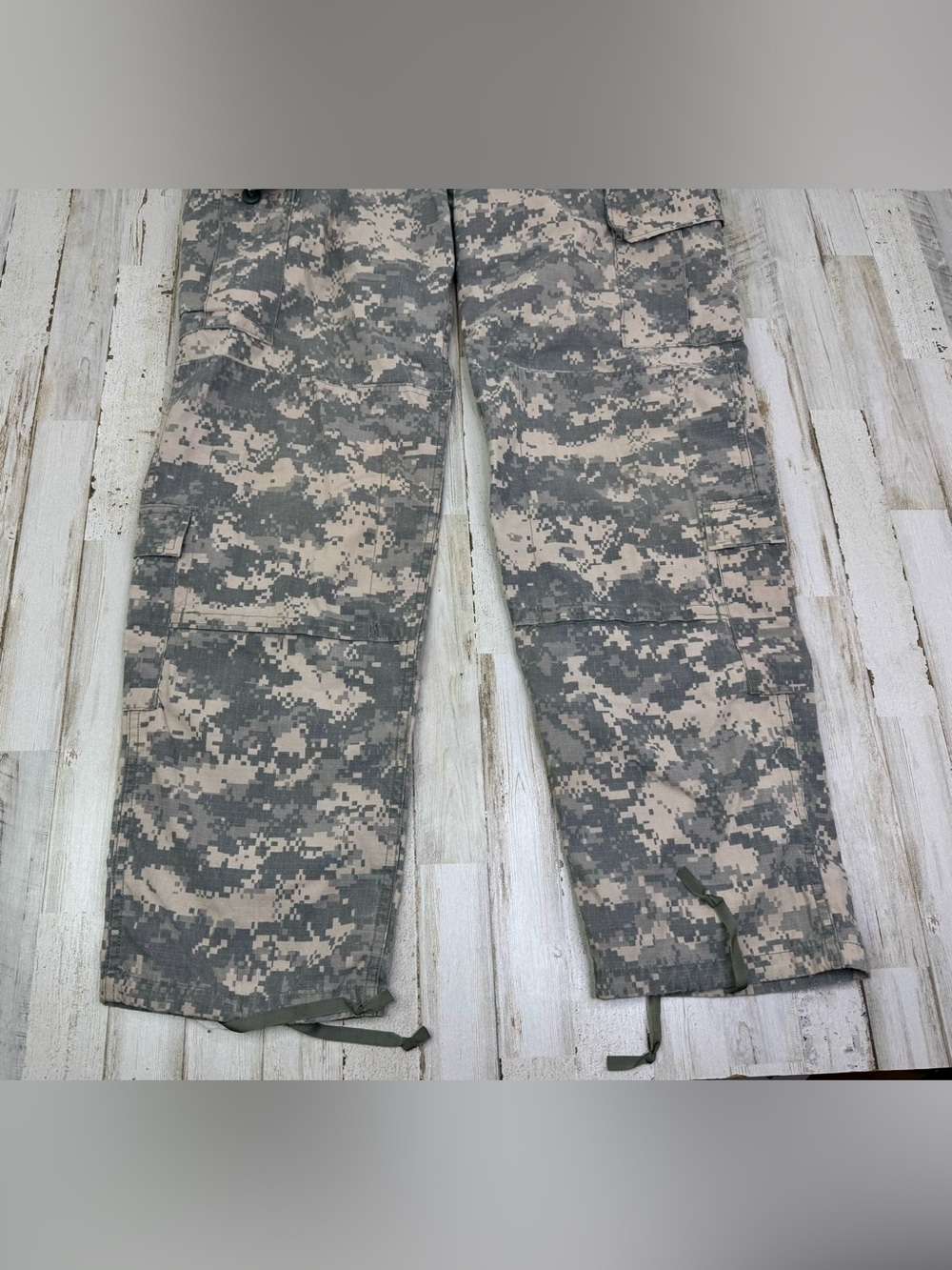 US Army Pant Mens M-L 34x34 Camo Cargo Tapered Military Uniform Combat Workwear - Picture 3 of 13